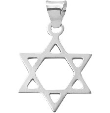 DIJE ESTRELLA DE DAVID LISO .925 - KDSID.438d