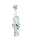 DIJE SAN JUDAS CIRC VERDE .925 - KDSID.456e