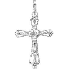 DIJE CRISTO CORAZON TREBOL .925 - KDSID.469c