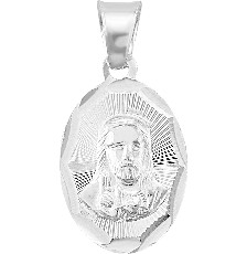 MEDALLA S.CORAZON OVAL .925 - KDSIM.486c