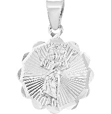 MEDALLA NIÑO DIVINO RAYOS .925 - KDSIM.489c