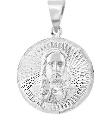 MEDALLA SGDO CORAZON RAYOS .925 - KDSIM.493c