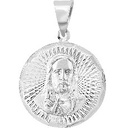 MEDALLA SGDO CORAZON RAYOS .925 - KDSIM.493c