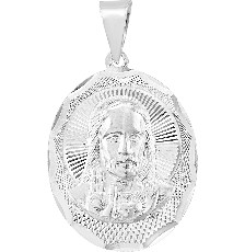 [KDSIM.495c] MEDALLA SGDO CORAZON OVAL  .925 - KDSIM.495c