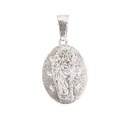 MEDALLA OVAL S.JUDAS FLAMA LASER .925 - KDSIM.508e