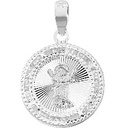 MEDALLA NIÑO DIVINO CIRCONIAS .925 - KDSIM.520d