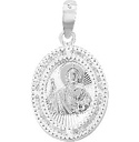 MEDALLA SAN JUDAS CIRC OVAL .925 - KDSIM.523d