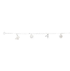 PULSERA COLIBRI FLOR 18CM .925 - KDSIP.587e