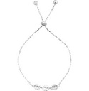 PULSERA 3CIRCULOS AJUST 23CM .925 - KDSIP.619e