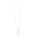 GARGANTILLA CORAZON SILUETA 45CM .925 - KDSIGT.630e