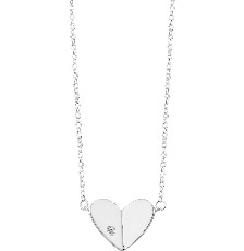 GARGANTILLA CORAZON LISO 45CM .925 - KDSIGT.631e