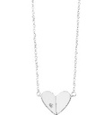 GARGANTILLA CORAZON LISO 45CM .925 - KDSIGT.631e