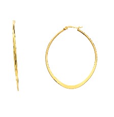 [KDSE.742p] ARRACADA OVAL GDE PLANA LISA ACERO - KDSE.742p