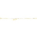 PULSERA 3 ESTRELLAS 18CM ACERO - KDSP.746p