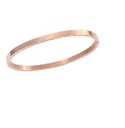 BRAZALETE LISO ACERO ROSA - KDSP.755p