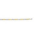 PULSERA BARBADA BICOLOR 21CM ACERO - KDSP.757p