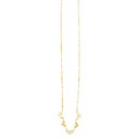 GARGANTILLA CORAZONES OVALES 45CM ACERO - KDSGT.761p