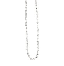 [KDSGT.762p] GARGANTILLA ESLABONES  BOLITAS 45CM ACERO - KDSGT.762p