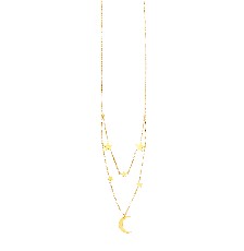 [KDSGT.772p] GARGANTILLA ESTRELLA LUNA 45CM ACERO - KDSGT.772p