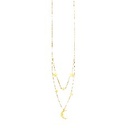 GARGANTILLA ESTRELLA LUNA 45CM ACERO - KDSGT.772p