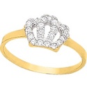 ANILLO CORONITA NIÑA 10K - KDGR.105