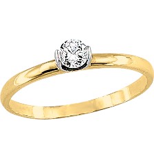 [KDGR.119] ANILLO SOLI MONT "V-U" 10K - KDGR.119