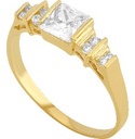 ANILLO CUADROS RELIEVE 10K - KDGR.142