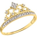 ANILLO CORONA CORAZONES 10K - KDGR.162