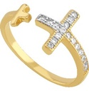 ANILLO CRUZ ABIERTO 10K - KDGR.182