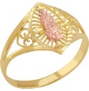 ANILLO VIRGEN ROSA 10K - KDGR.183