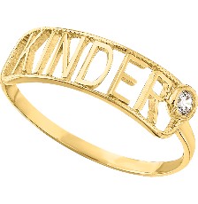 [KDGR.188] ANILLO KINDER PLAQUITA #3 10K - KDGR.188
