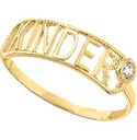 ANILLO KINDER PLAQUITA #3 10K - KDGR.188