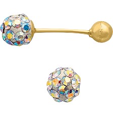 [KDGBQ.471] BROQUEL ESFERA TORNASOL 10K - KDGBQ.471