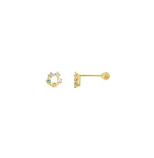 [KDGBQ.480] BROQUEL ROSETA PASTEL 10K - KDGBQ.480
