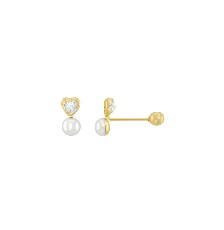 [KDGBQ.483] BROQUEL CORAZON 3MM PERLA 10K - KDGBQ.483