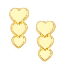 [KDGBQ.489] BROQUEL TRIPLE CORAZON 10K - KDGBQ.489