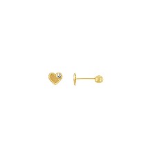 [KDGBQ.490] BROQUEL CORAZON CONTORNO 10K - KDGBQ.490