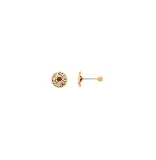 [KDGBQ.496] BROQUEL OJO TURCO ROJO 10K - KDGBQ.496