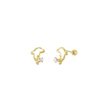 [KDGBQ.540] BROQUEL DELFIN CIRCONIA 10K - KDGBQ.540