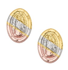 [KDGBQ.580] BROQUEL VIRGEN 3 COLORES 10K - KDGBQ.580