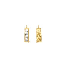 [KDGE.604] HUGGIE DIAMANTADA "V" 10K - KDGE.604
