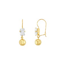 [KDGE.682] ARETE BOLA COLGANTE 10K - KDGE.682