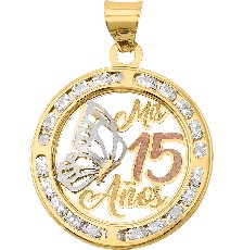 [KDGD.756] DIJE MARIPOSA 15 AÑOS 3 COLORES 10K - KDGD.756