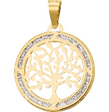 [KDGD.768] DIJE ARBOL DE LA VIDA CIRCONIA 10K - KDGD.768