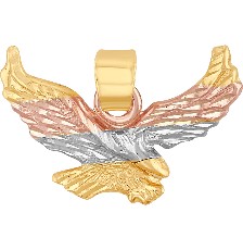 [KDGD.770] DIJE AGUILLA 3 COLORES 10K - KDGD.770