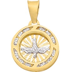 [KDGM.813] MEDALLA ESP SANTO REDONDA 10K - KDGM.813