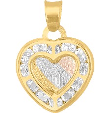 [KDGM.818] MEDALLA MINI CORAZON 10K - KDGM.818