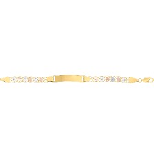 [KDGESC.867] ESCLAVA CORAZONES 3 COLORES 12CM 10K - KDGESC.867