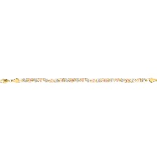 [KDGP.894] PULSERA CORAZONES 3C 18CM 10K - KDGP.894