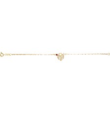 [KDGP.897] PULSERA CORAZON CANDADO 10K - KDGP.897